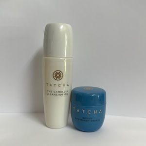 Tatcha camellia cleansing oil and indigo overnight repair